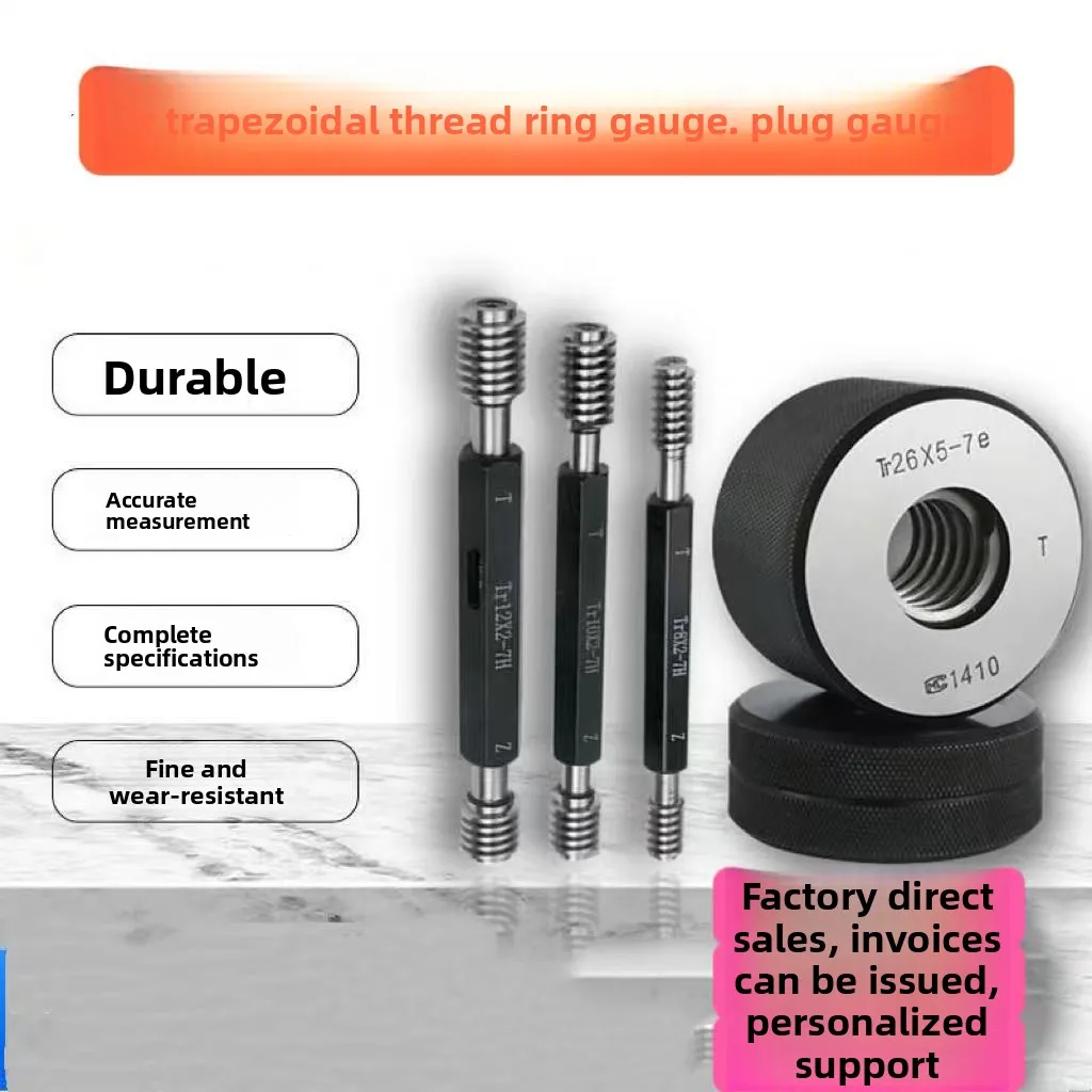 TR16x2-TR18x4 Thread Ring Gauge Set | Left Hand 8e Grade | Go/No-Go Measuring Tool | Metric Taper Screw Inspection