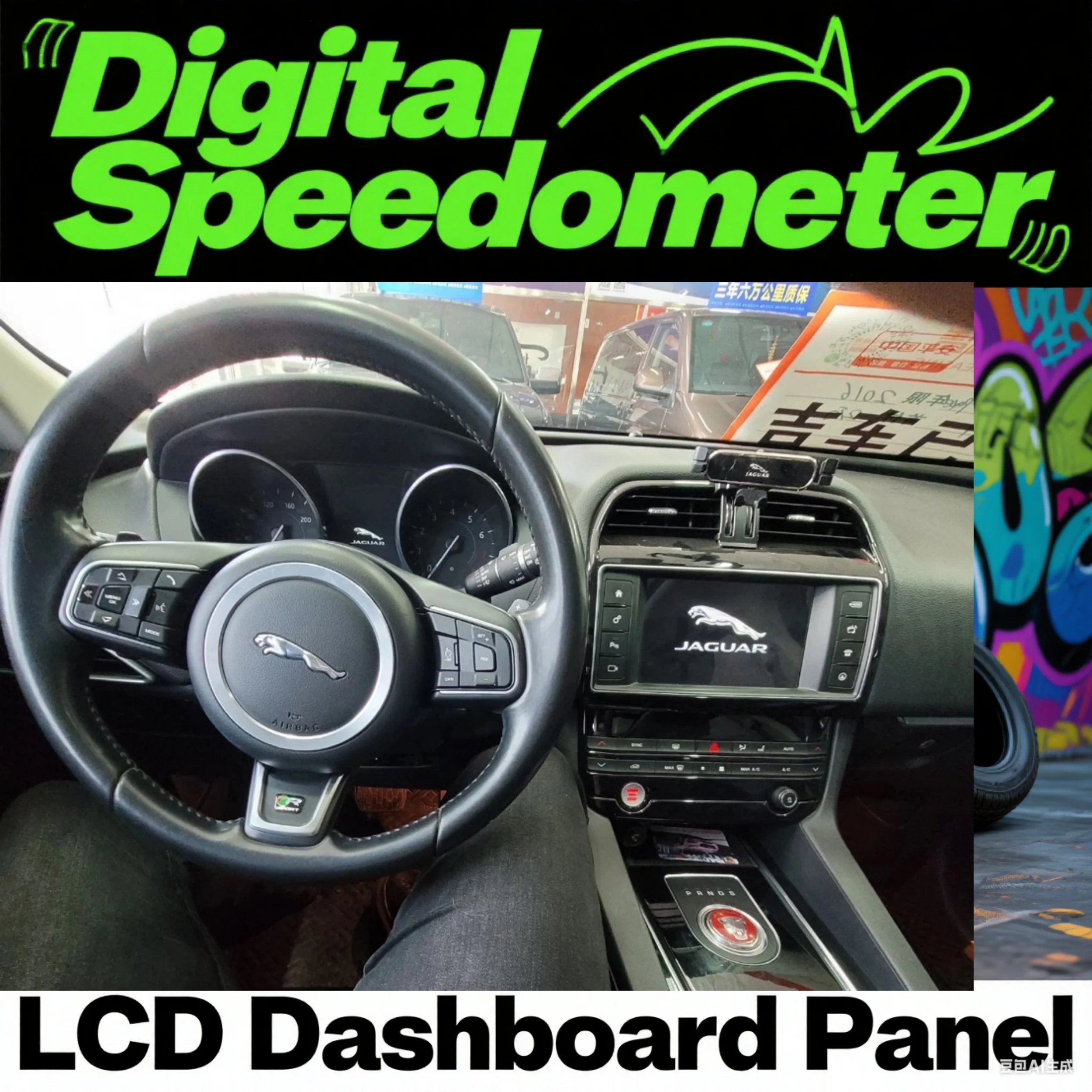 12.3'' For Jaguar XE/F-PACE 2016-2019 LCD Dashboard Panel Virtual Cockpit Digital Cluster Instrument Speedometer Unit Display