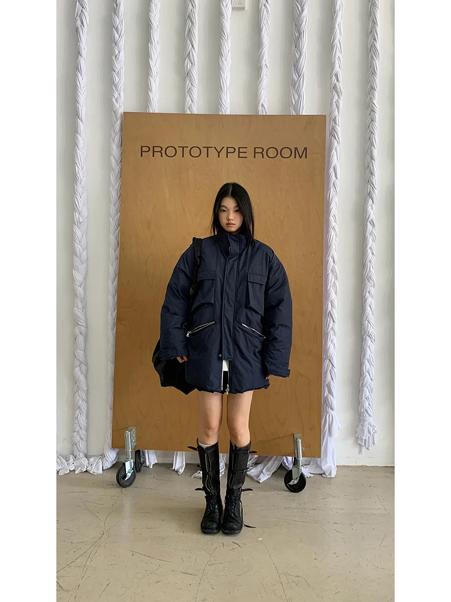 

Red Celebri Cotton Jaet Women's Winter Outerwear 2025 New Sle ular Trendy Unique Super Beautiful Cotton Coat