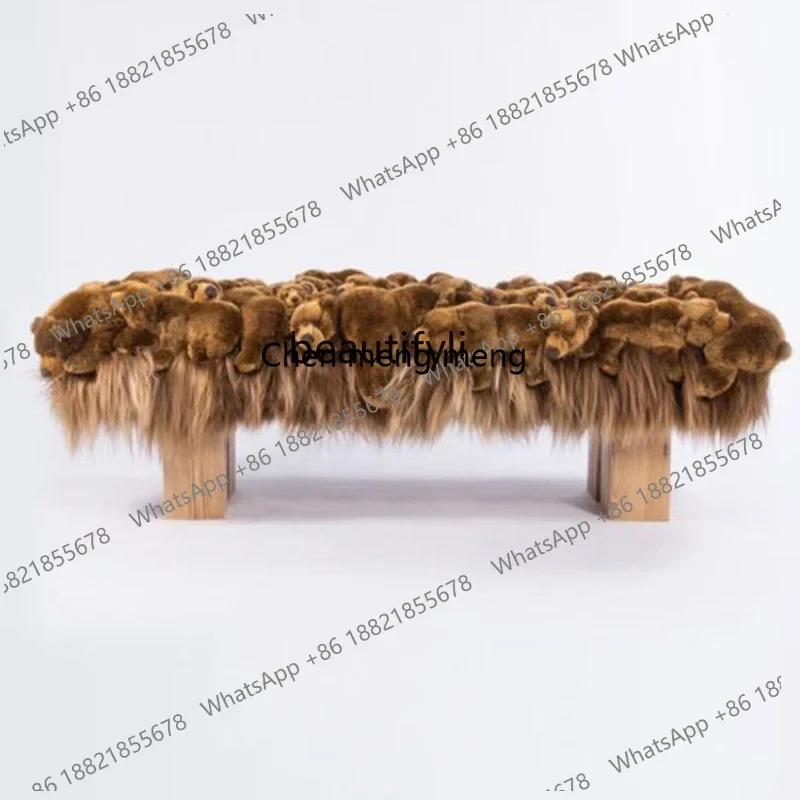Hot sales Modern minimalist bench, creative bedroom bedside stool cloakroom shoe changing stool