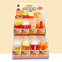 French Fries Shape Eraser Student Stationery Cartoon Cute Simulation Food Decoration Student Utensils