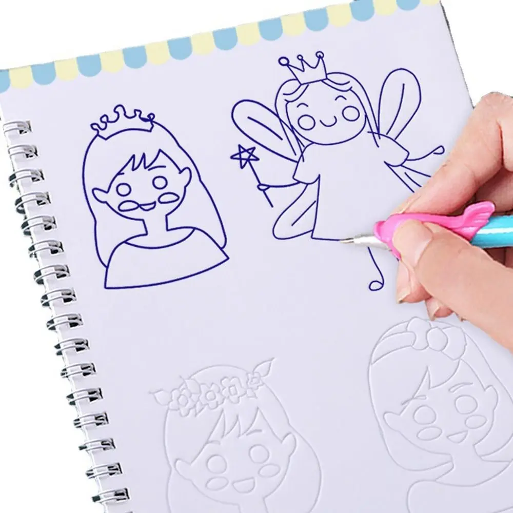 3D Groove Drawing Book Thickening Hand-painted Children's Drawing Books Groove Design Reusable Calligraph Practice Book