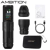 Ambition Soldier270S ストローク 5.0 + 4.5 ミリメートルブラシレスモーターワイヤレスタトゥーマシン 1800mAh 請求バッテリー 270 g.cm 高トルク 1