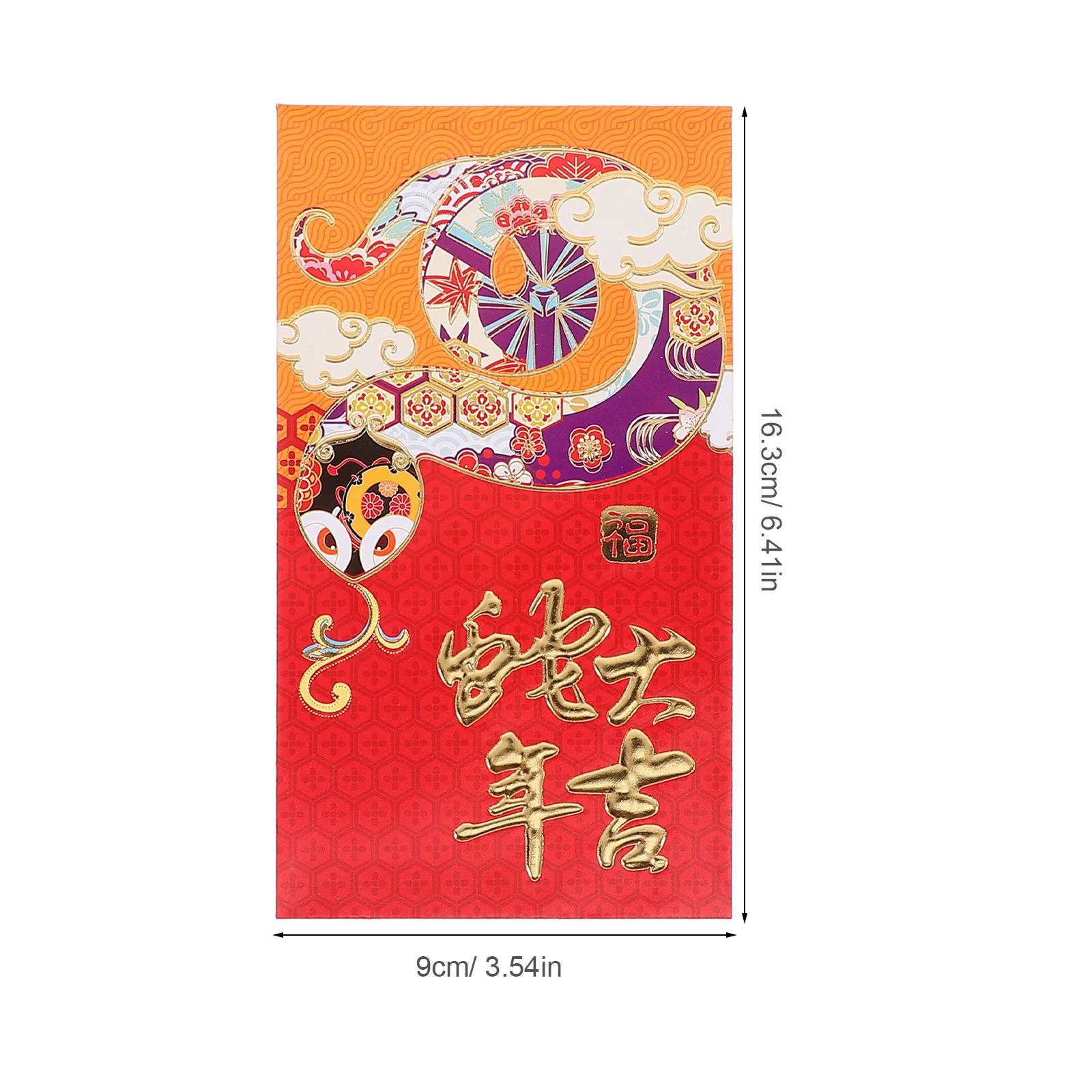 30 Uds. Sobres rojos de Año Nuevo Chino diseño de serpiente del zodiaco paquetes de dinero de la suerte regalos festivos del Festival de Primavera sobre rojo de Año Nuevo