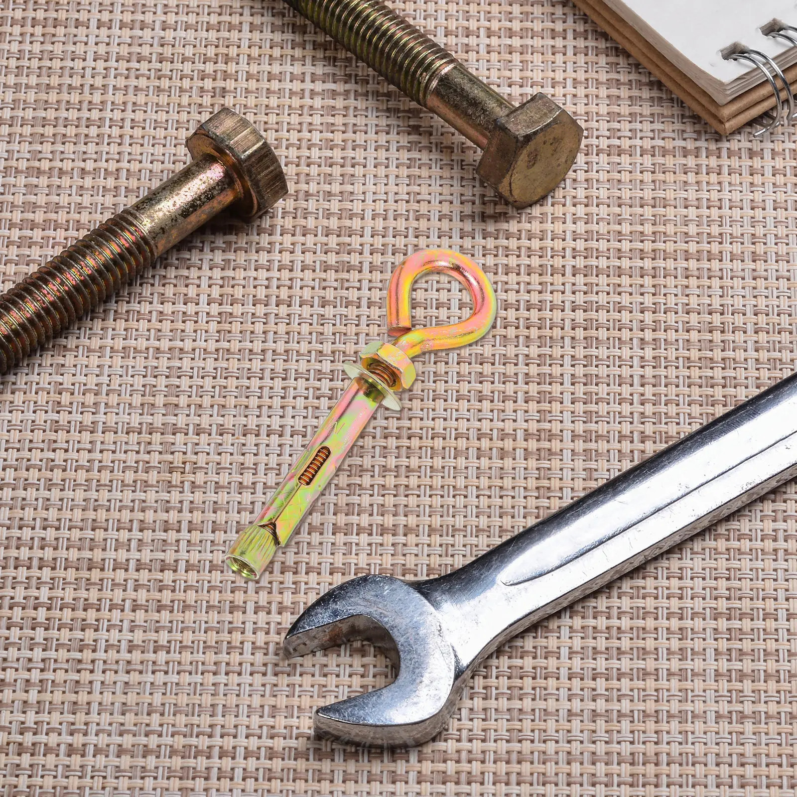 8個入り高耐久炭素鋼拡張ボルトアイフックウォールアンカー、コ - Hook Eye Fastener のレビューと価格