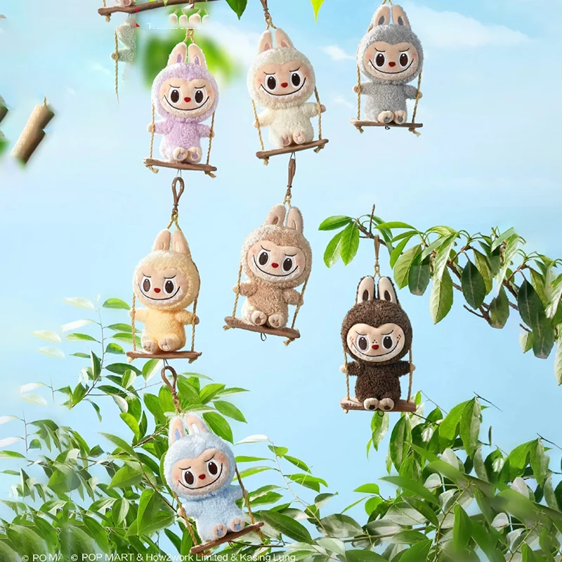 

Labubu Woodworking Workshop Series Theme Park Limited Edition Swing Plush Pendant Surprise Mystery Box Labubu Doll Blind Box