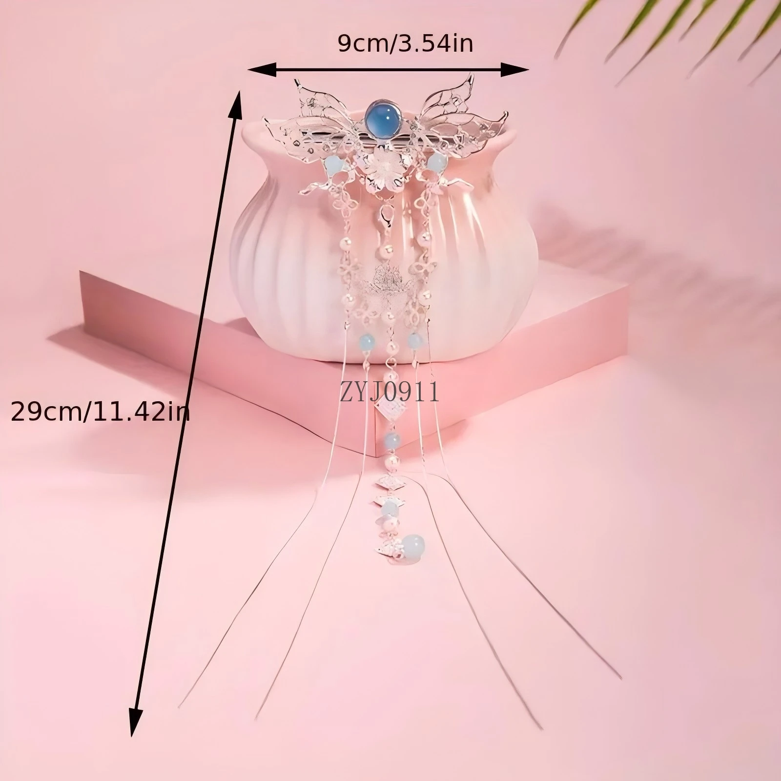 الموضة الصينية نمط شرابة الشعر عصا فراشة شرابة مشبك شعر التجمع اليومي ارتداء المرأة مجوهرات إبرة الشعر