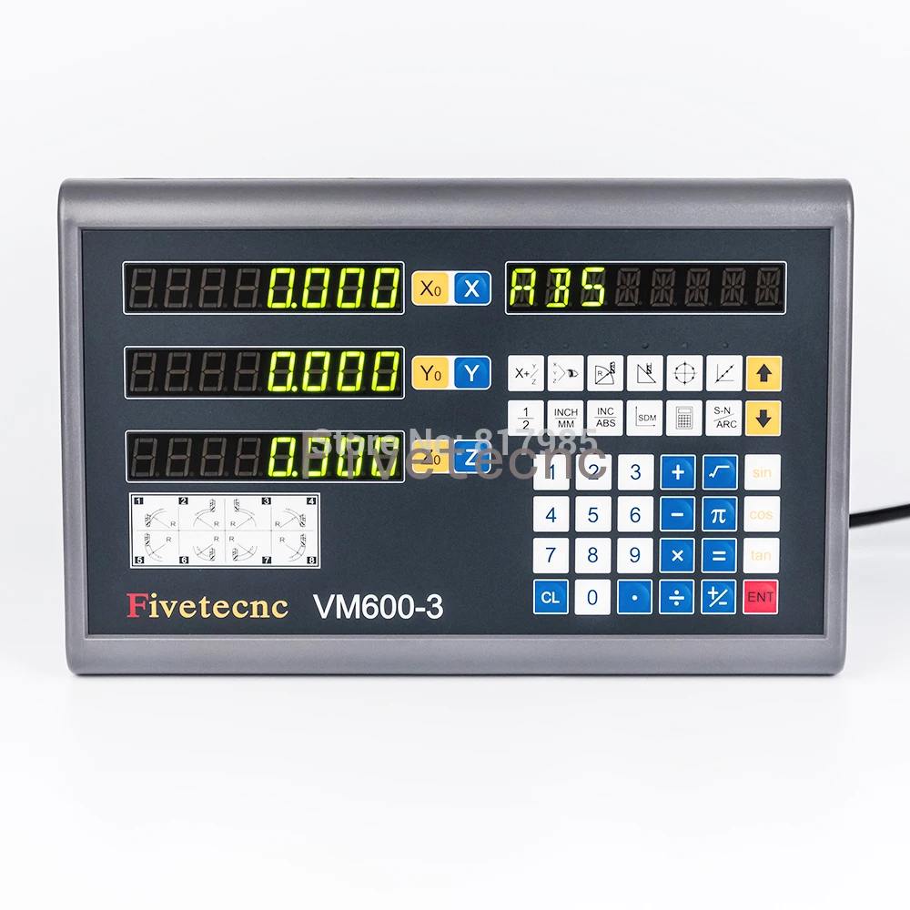 Digital Readout Counter Display para Fresagem Máquina Torno Fibra Óptica Dro Eixos
