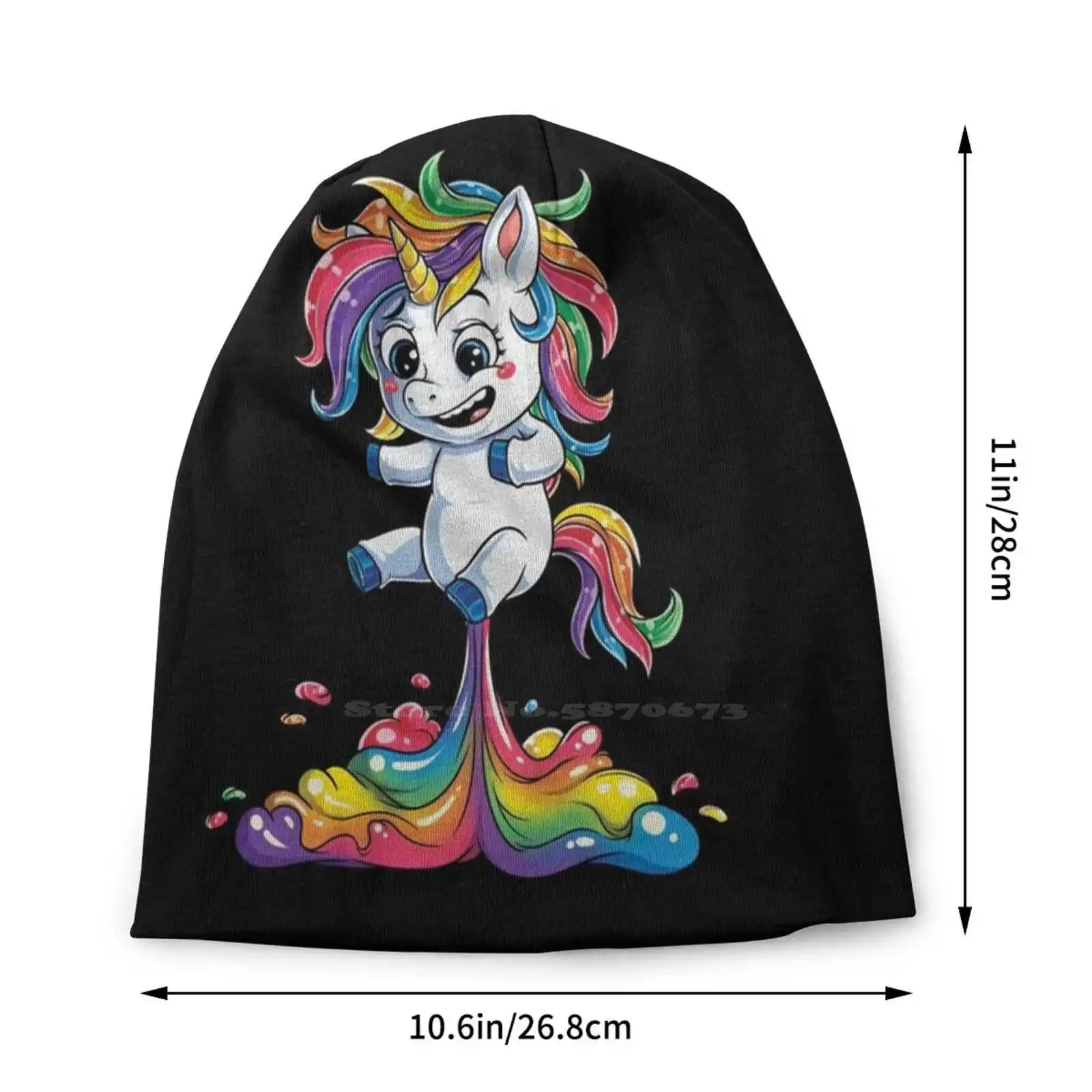 Unicorn Fart T Shirt Squad Girls Kids Rainbow Party Gifts Tees Women Men Knitted Hat Warm Beanie Outdoor Caps Unicorn Fart