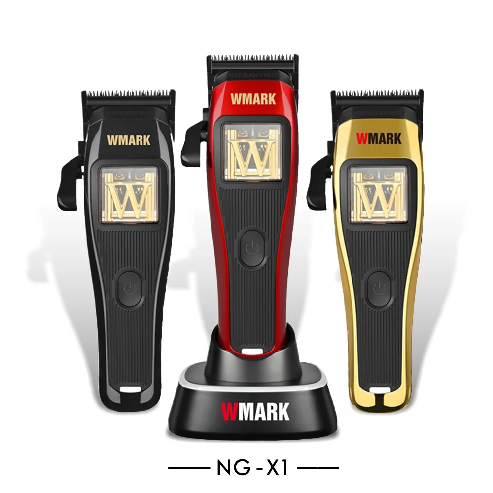 

WMARK NG-X1 Hair Cutting Shears Magnetic Levitation Professional Electric Clippers Hair Trimmer DLC Cutter Heads Hair Clipper