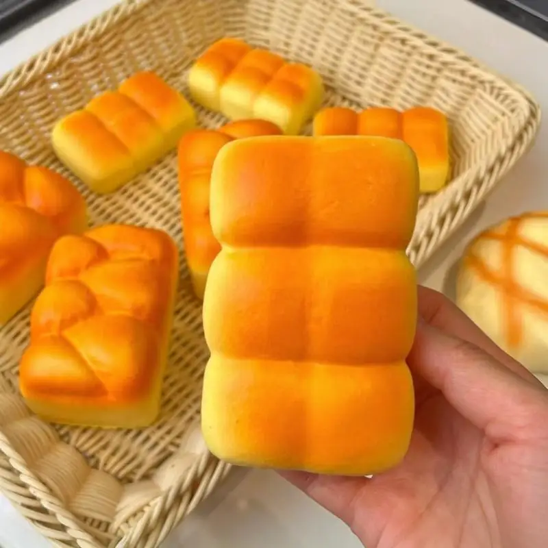 Hot Sale 1PCS Slow-rising Abdominal Muscles Bread-shaped PU Toy Realistic Design For Stress Relief Kids Play Party Favors