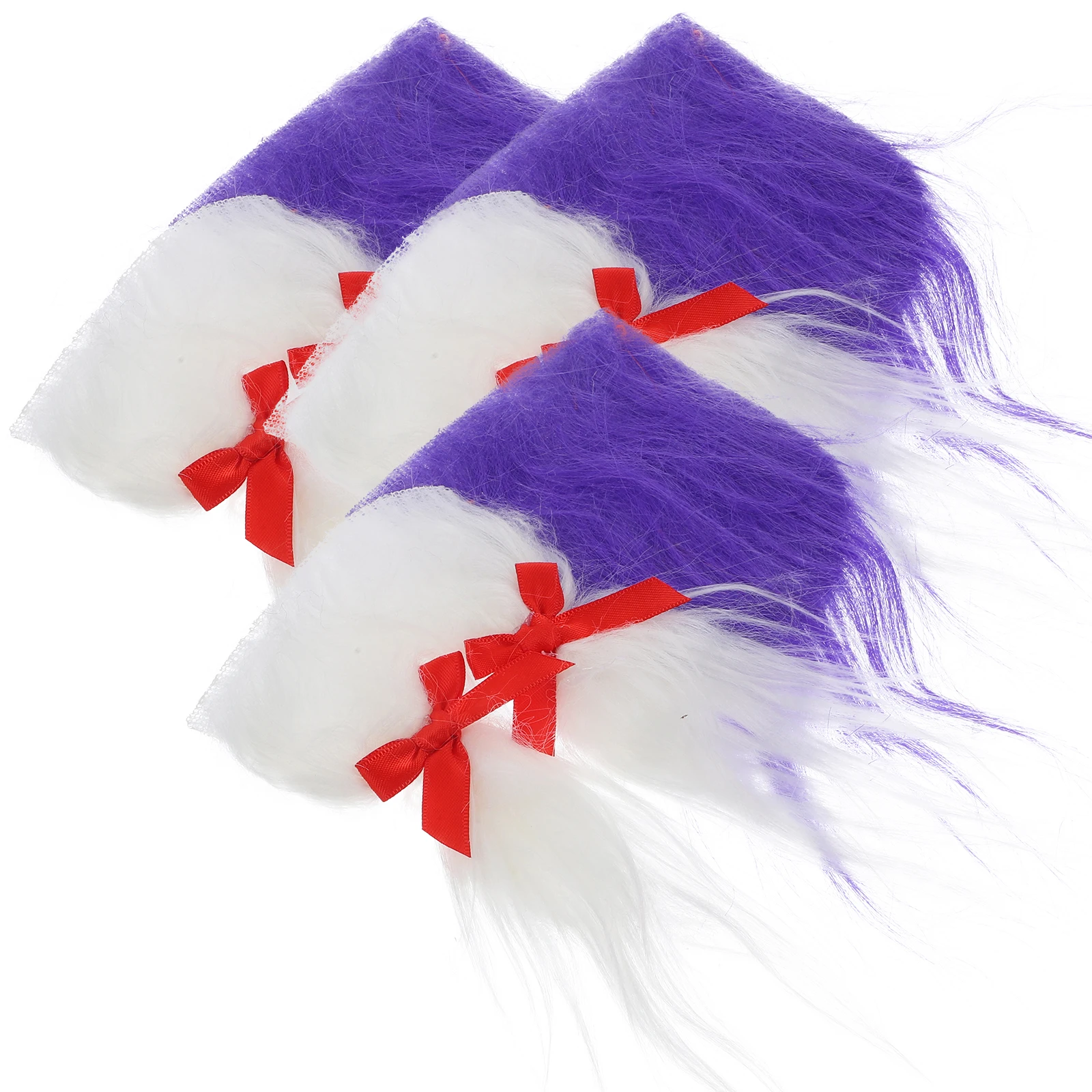 

6 set 6 Sets Beard Suit Realistic Fake Beard Gnome Crafting Materials Gnome Making Materials Wood Beads Nose Hair DIY