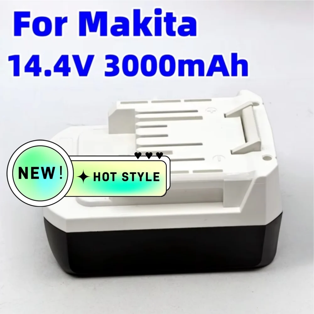 

14.4V 3.0AH Li-Ion Rechargeable Battery For Makita Models BL1415G BL1413G BL1460G DC18WA UH480D UH520D UM165D UR140D DMR106