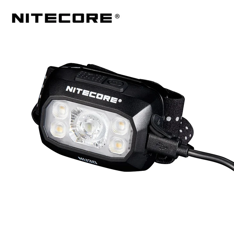 Imagem -05 - Farol Leve Nitecore Saída Nu30 Tripla Led Uhe de Núcleos 500 Lumens Bateria Li-ion Incorporada de 1500mah Exterior