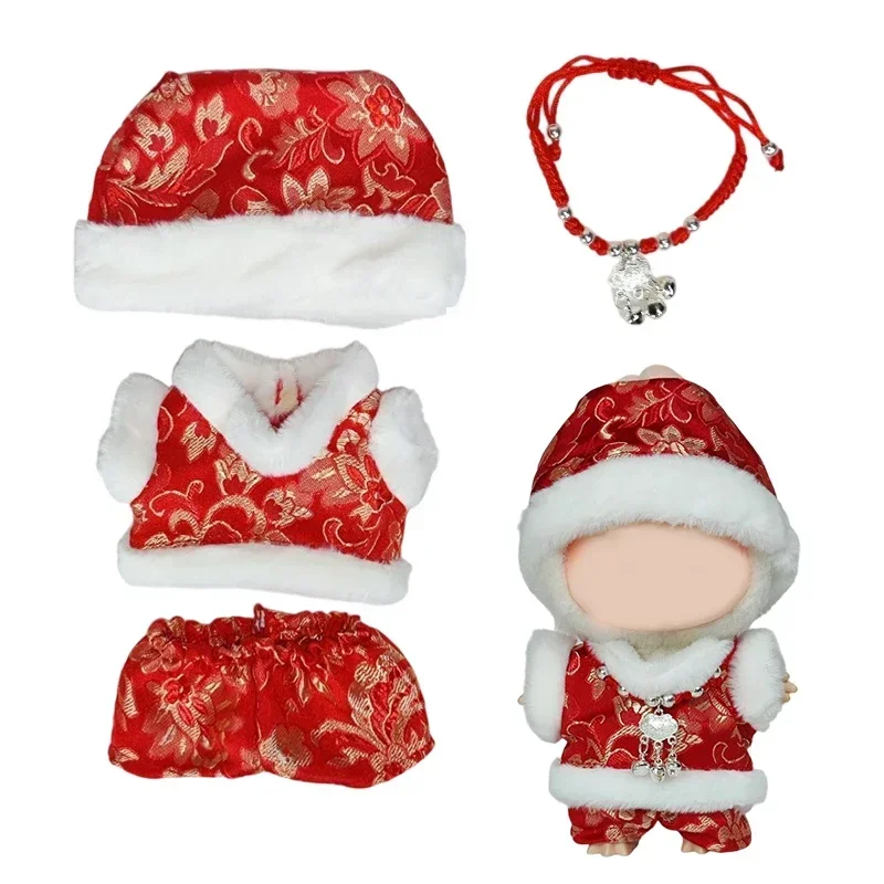 

For 17cm Labubu Clothes Outfit Plush Doll Clothes - Detective Style Coat & Magnifying Glass | Mystery Set