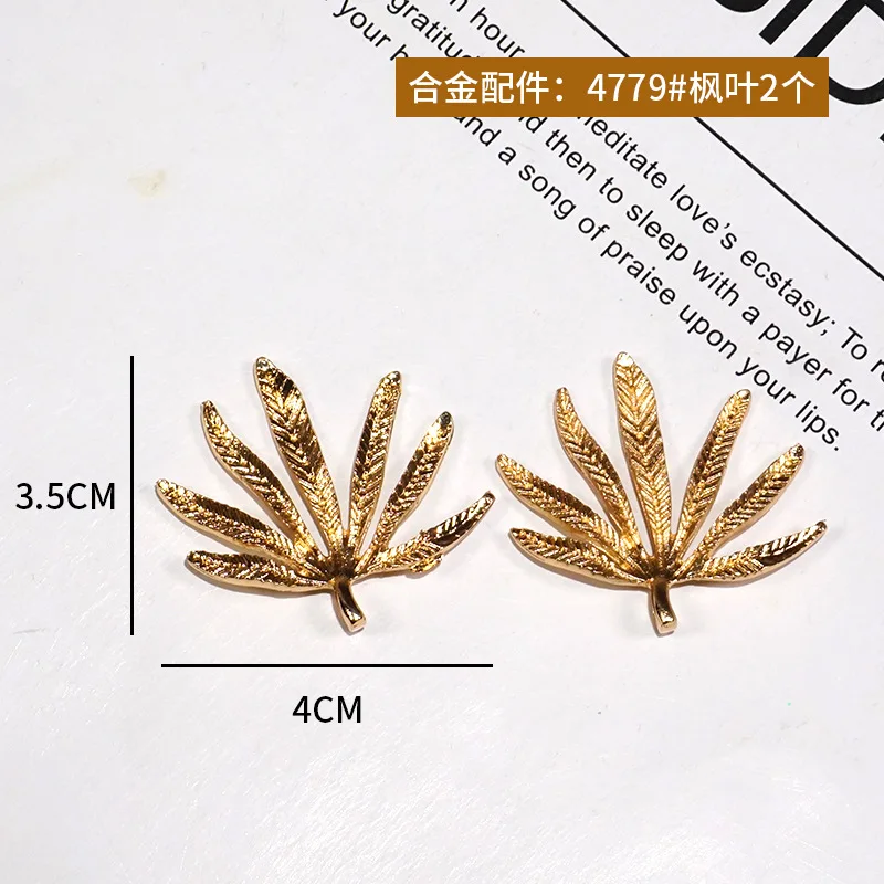 Best Vintage Alloy Rose Metal Floral Accessory diy Drop glue Vintage Cream drop glue shell decoration by hand