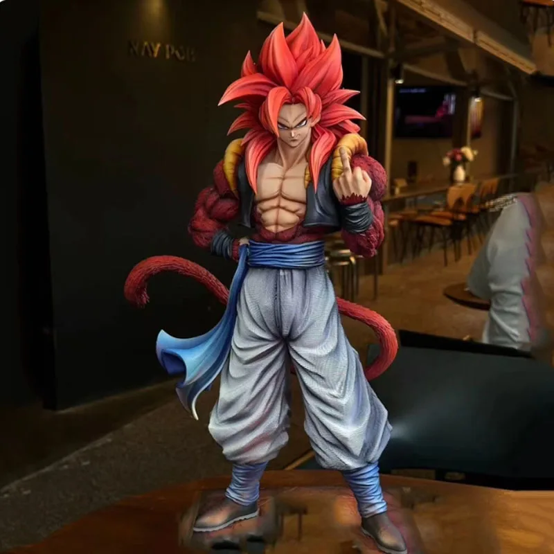 

YS Dragon Ball Gogeta Аниме Фигурка Super Saiyan 4, ПВХ Фигурка Коллекционная модель игрушки для подарка на день рождения, база не требуется