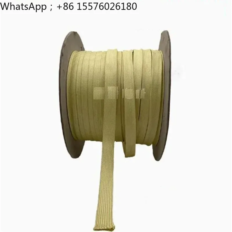 4-25mm Insulating Sleeve Aramid Fiber Braid Network Management Electric Wire Protect Hose High Temperature Resistance Lenght 5M
