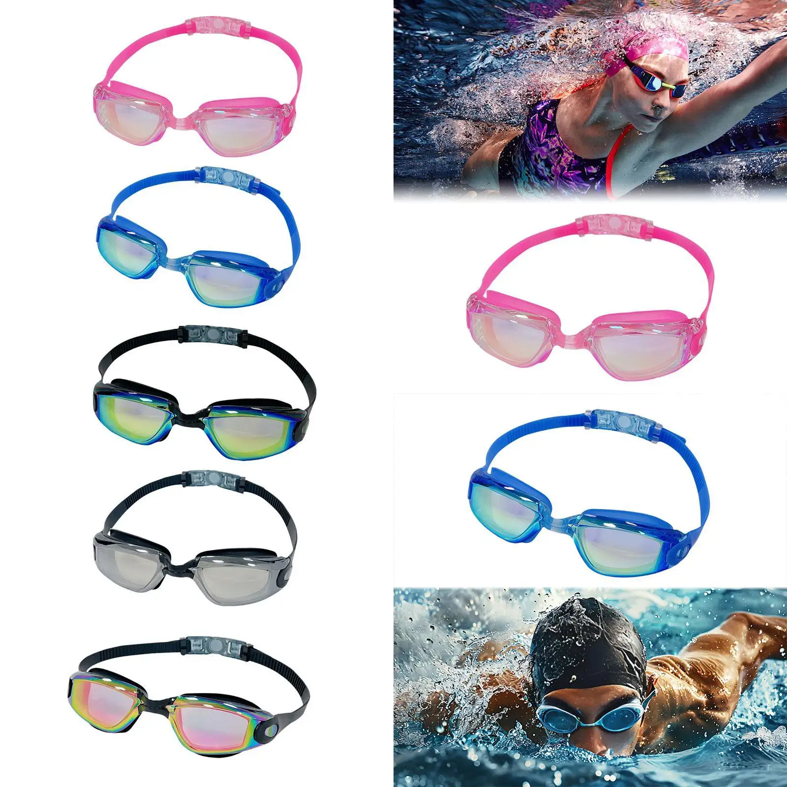 

Swim Goggles Waterproof Teens Swimming Goggles for Water Sports Party Favors