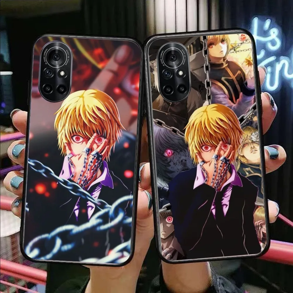 Hunter x Hunter Kurapika Cell Phone Case for Honor 90 70 50 20 7S X9 X8 X7 Magic 4 3 Pro Black Soft Phone Cover Funda