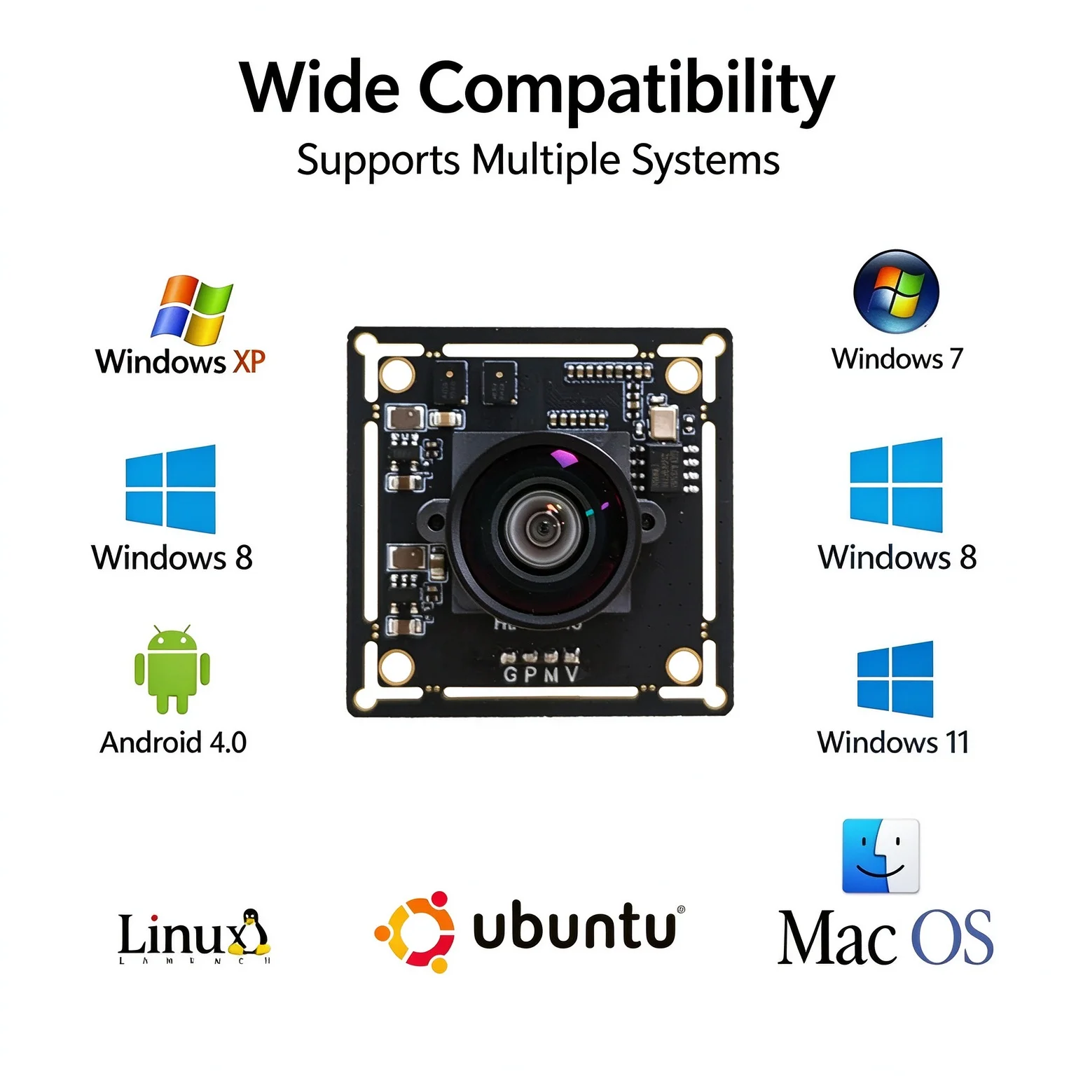 8MP IMX415 USB Camera Module No Driver 4K HD Industrial Vision Board for Drone