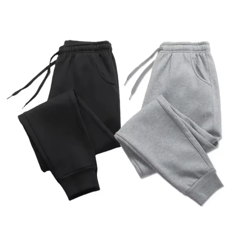 

Mens Casual Pants Autumn Winter Fleece Sweatpants Men Running Jogger Sports Gym Trousers Fashion Solid Color Workout Long Pants