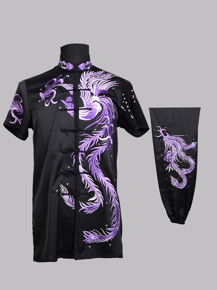 زي الووشو المطرز بتصميم جديد من Dragon Phoenix - زي مسابقة الترتر القابل للتخصيص لأداء القبضة الطويلة والشباب #6