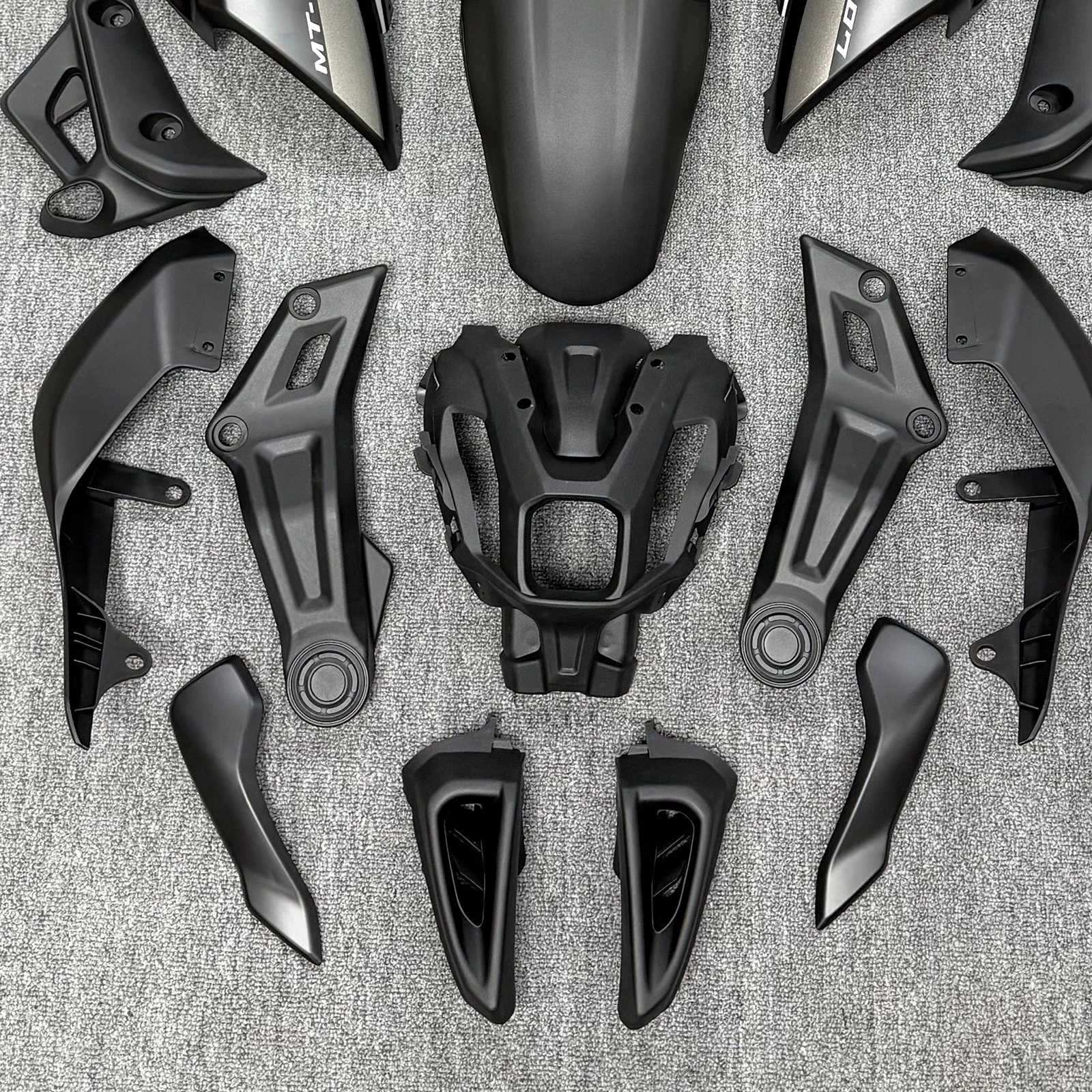 For Yamaha MT-07 MT 07 FZ07 2021 2022 2023 2024 Models, Includes Complete ABS Plastic Injection-Molded Fairing Kit