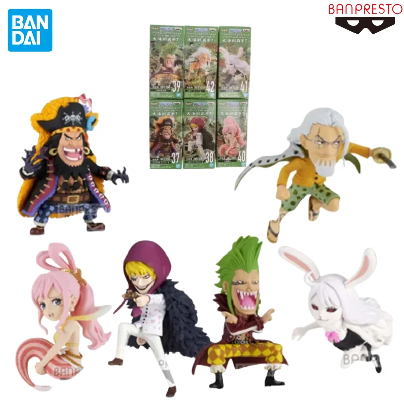 

Оригинальные фигурки BANDAI BANPRESTO One Piece WCF WT100 Vol.7 черная борода Rosinante Bartolomeo Shirahoshi морковь Rayleigh аниме