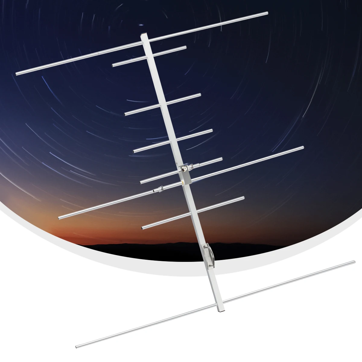 Dwuzakresowa antena Yagi HYS 2m 70cm VHF UHF Yagi High Gain Ham Radio Vertical Base Antenna do systemu repeater, skanera HT