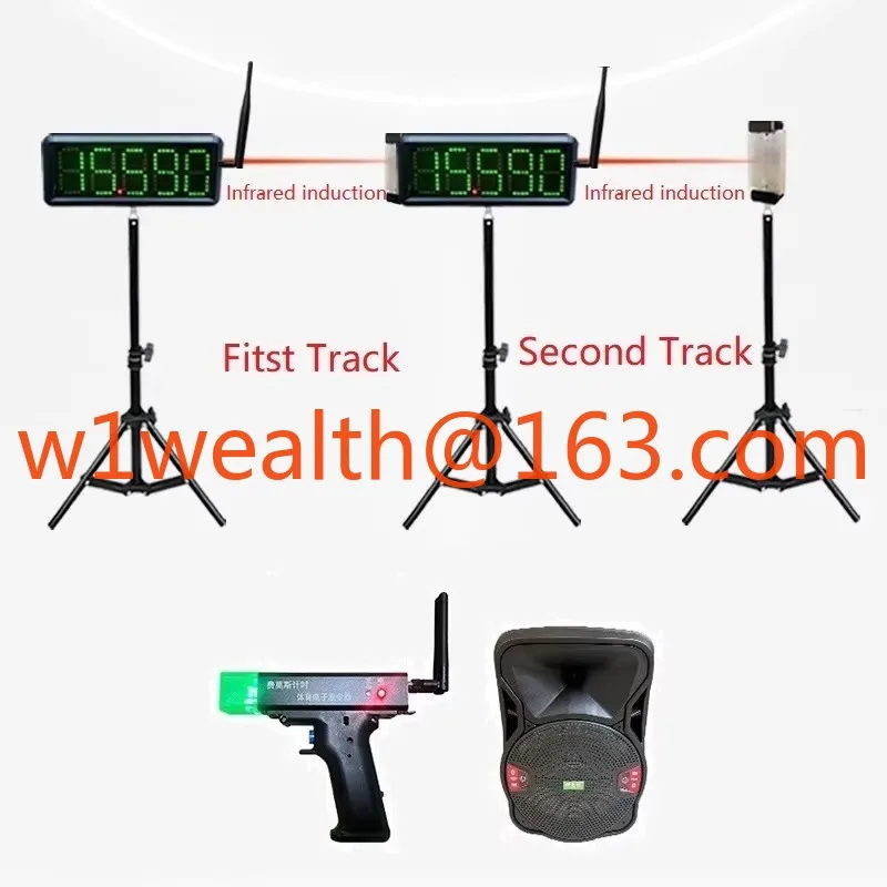 2026 GX Multi-track Sprint Wireless Laser Racing Timer for Turn-back Running Training Automatic Timing With