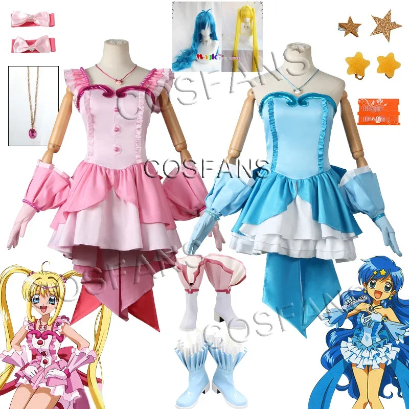 Anime Meerjungfrau Melodie Pichi Pichi Pitch Cosplay Nanami Ruchia Cosplay Kostüm Schuhe Halloween Cosplay Kostüm Kleid komplettes Set