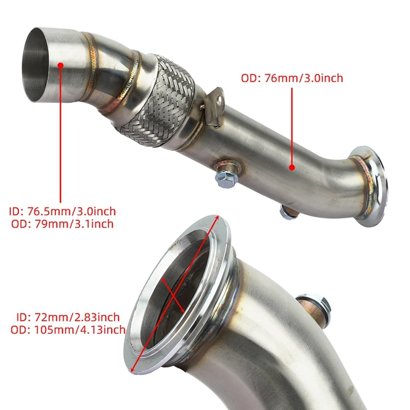 Downpipe For BMW N55 535I F10 640I 740Li 2010-2015 Car Exhaust
