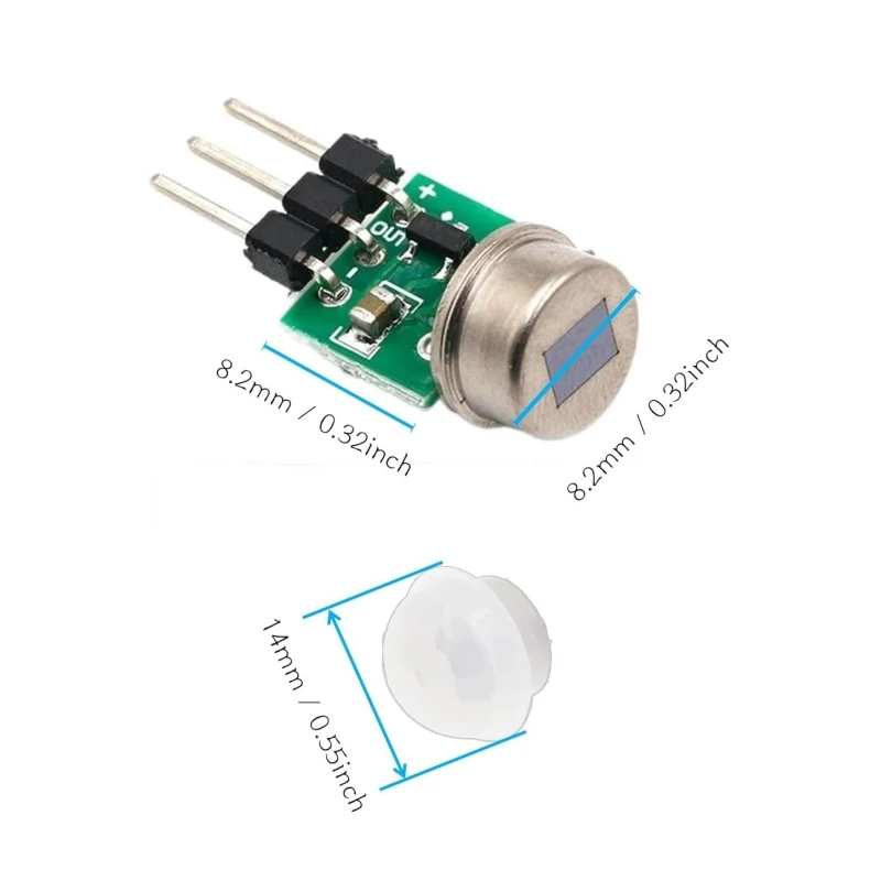 3pcs Am312 Mini PIR Motion Sensor Infrared Human Body Pyroelectric Sensor Module 2.7V to 12V for Security Alarm Systems
