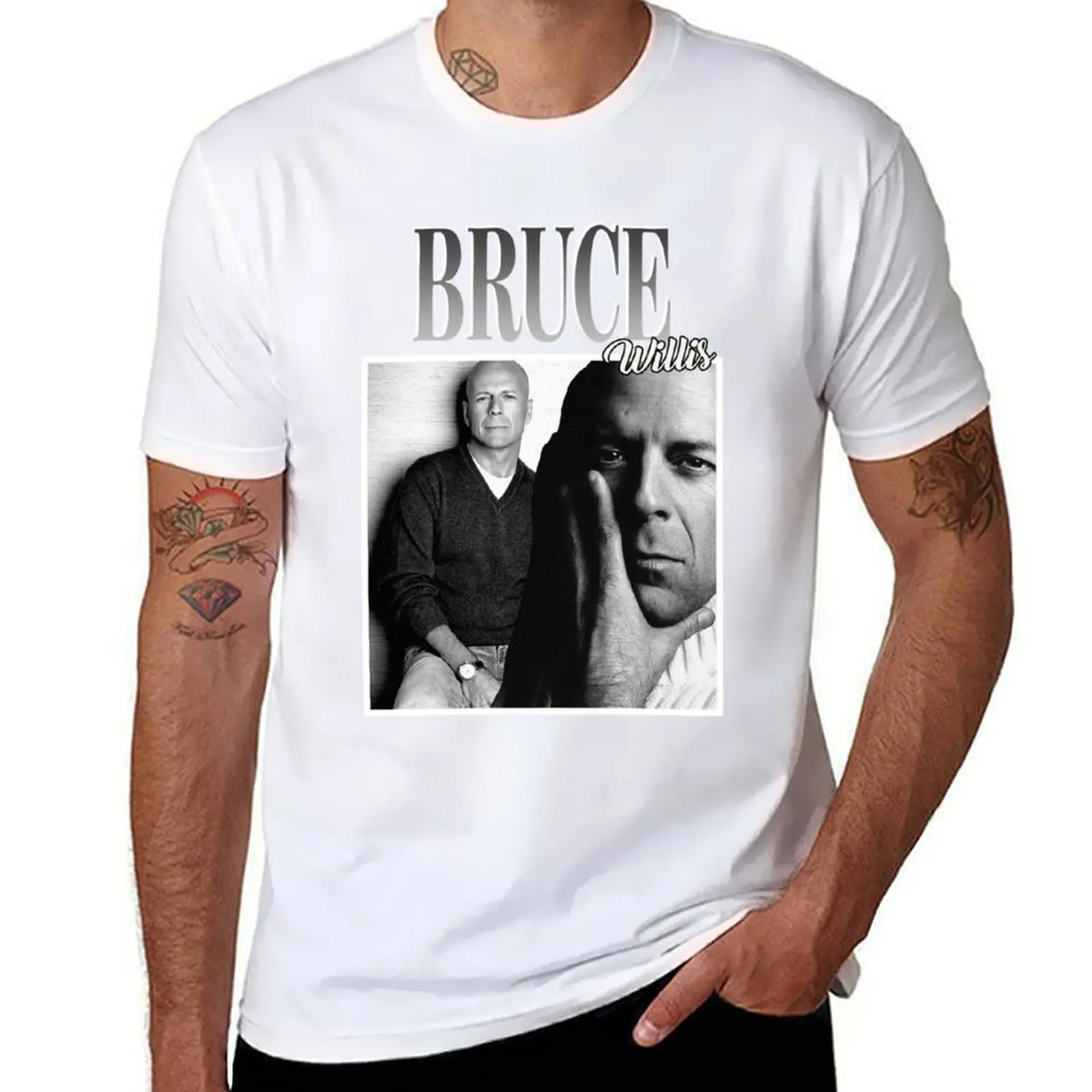 

Bruce Willis Classic T-Shirt essential t shirt printed t shirts for man T-Shirt