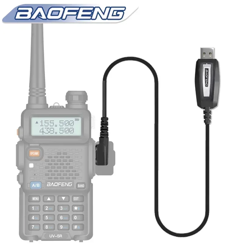 Baofeng USB Programming Cable Program Cable For Baofeng UV-5R UV-25M 5RM UV-82 Quansheng UV-K6 Retevis RT-89 Walkie Talkie Radio