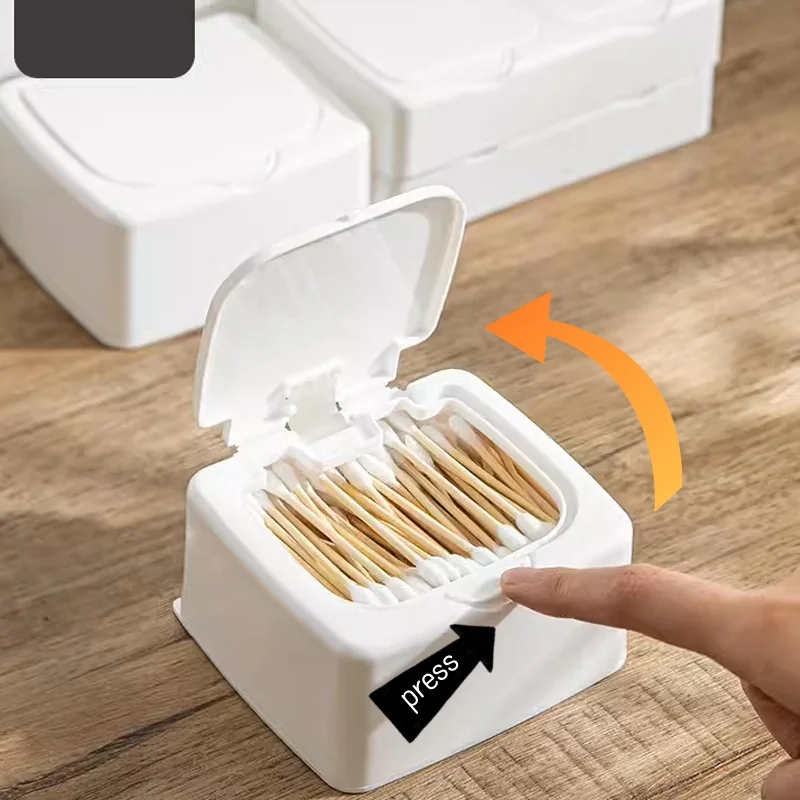 White Pop-up Button Type Drawer Storage Case Small Objects Ornaments Classification Box Desktop Organization Storage Case New