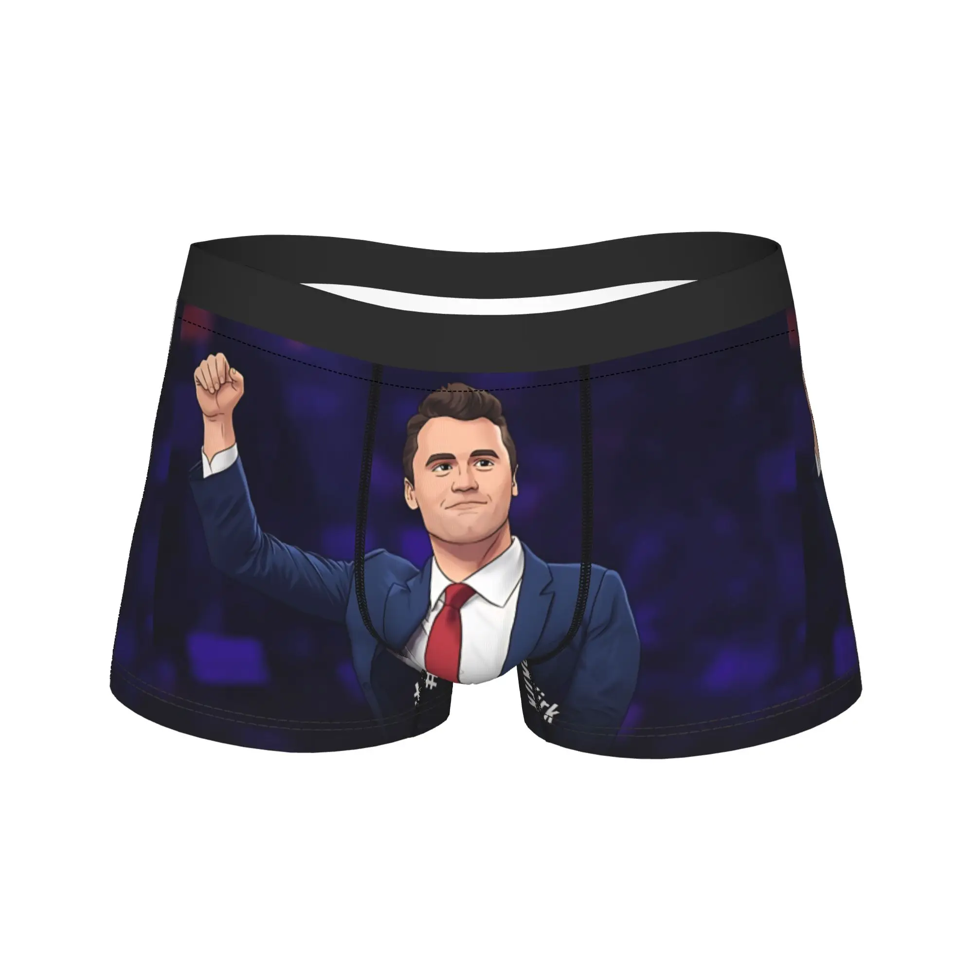 

I Am Charlie Kirk Boxer Brief Underwear Quality Men Comfortable Boxer Shorts Printing Oversize Panties