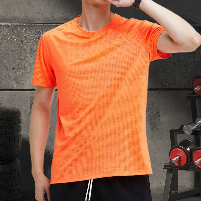 Men\'s Sports Shirts Sweatshirt Things for Gym Shirt Dry Fit Workout Yoga Tops Breathable Short Sleeves Undershirt Golf Wear Top