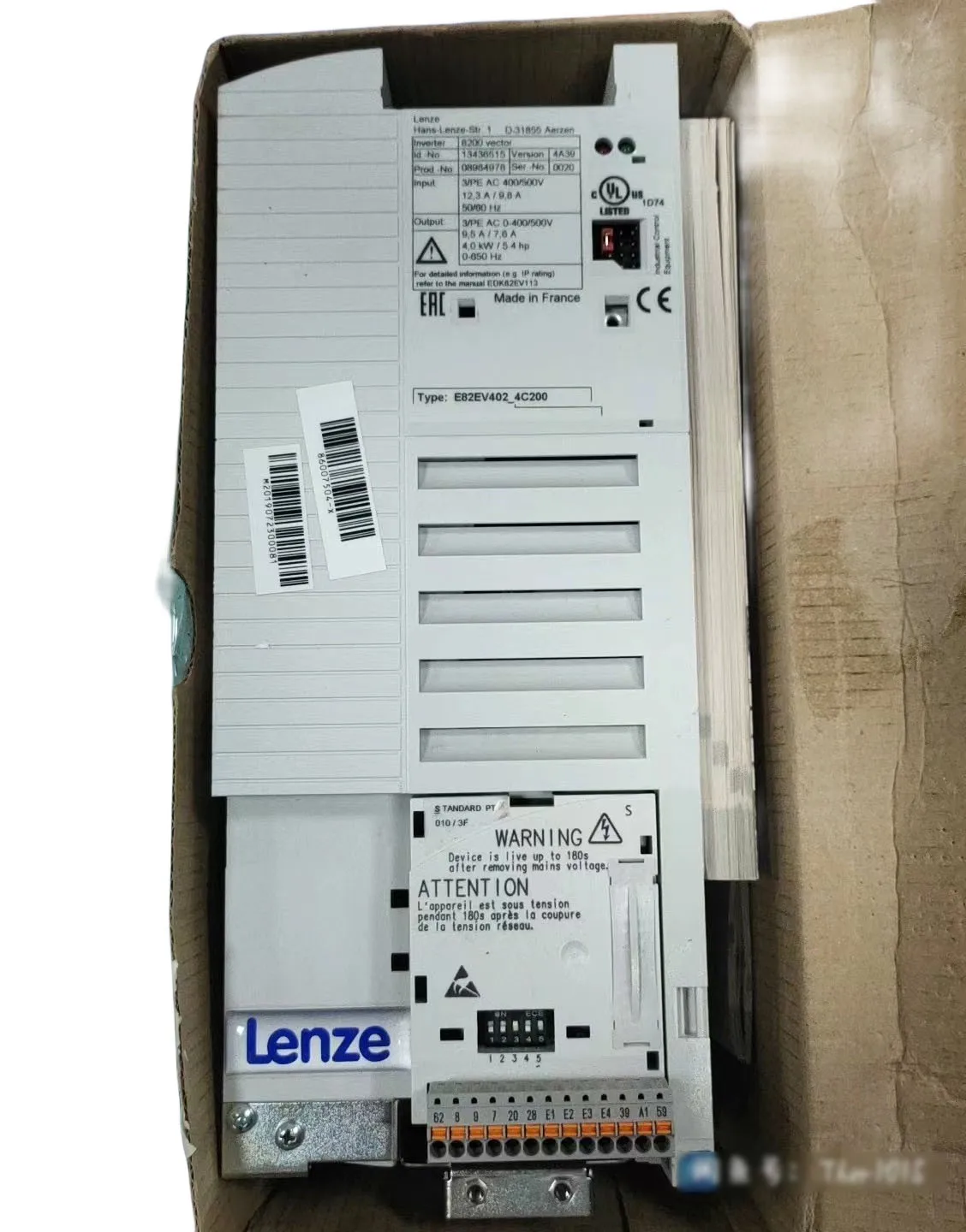 E82EV402-4C200 8200 Vector Inverter Drive for Lenze