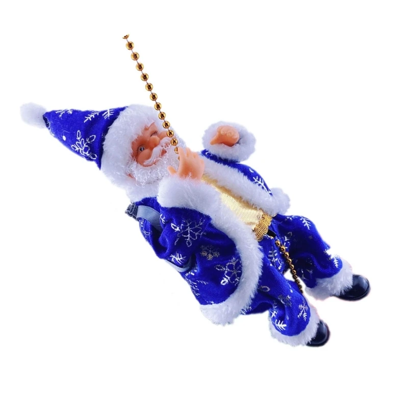 Poupée père noël festive noël, échelle d électrique facile à assembler, jouet pendentif suspendu, ornements