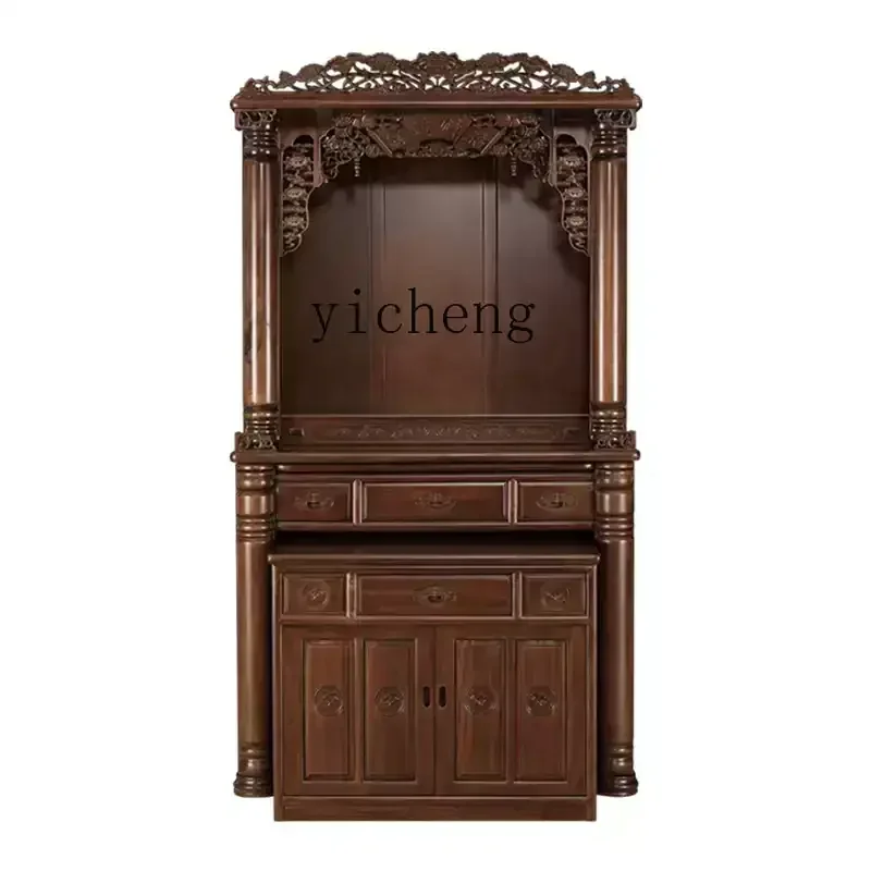 XL Buddhist niche new Chinese vertical cabinet for Taiwan household Guanyin house God of Wealth cabinet