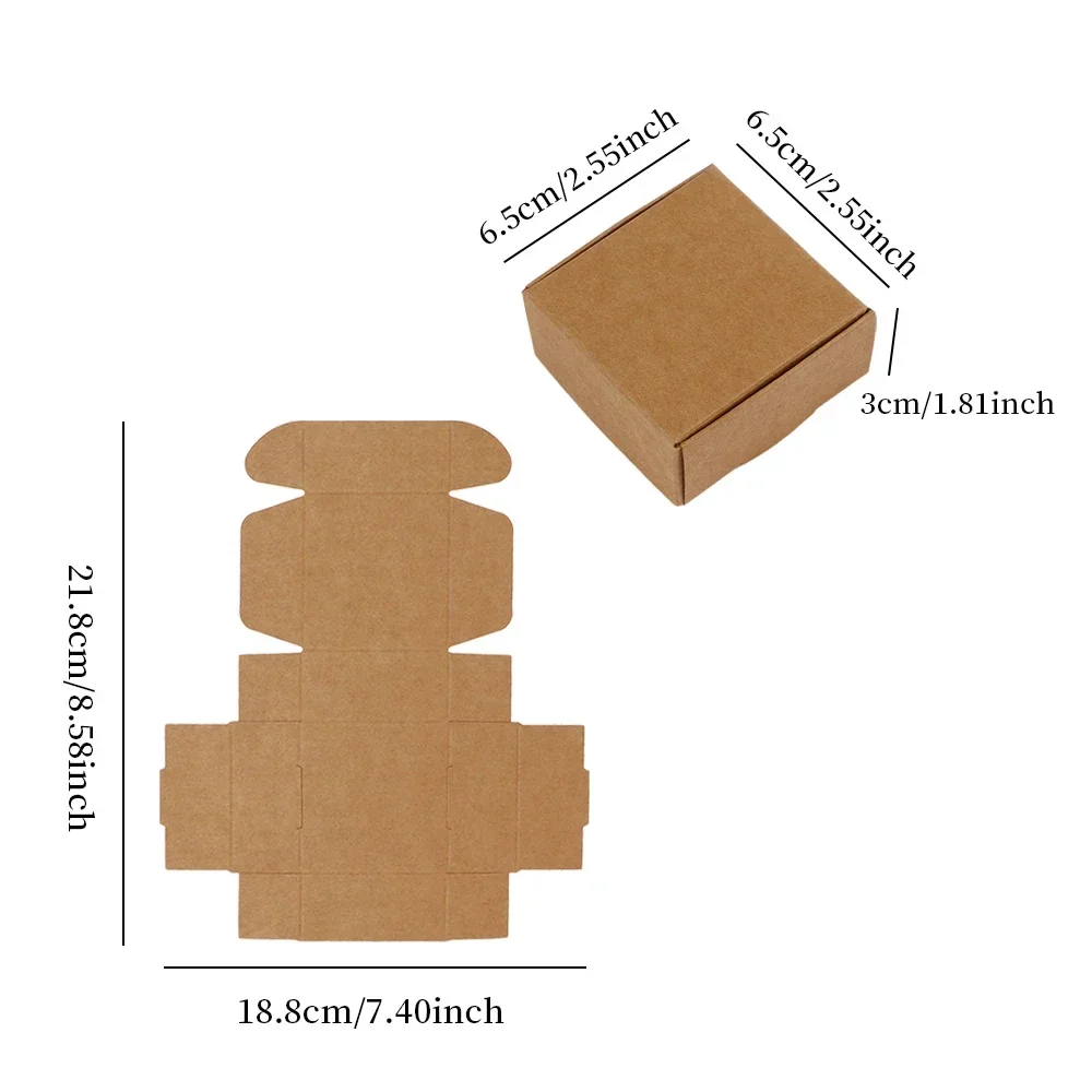 10/20 Stück, 6 Größen, Schmuck, organisierte Verpackung, Kraftpapier-Box, Halskette, Ohrringe, Aufbewahrung, Großhandel, Lieferant