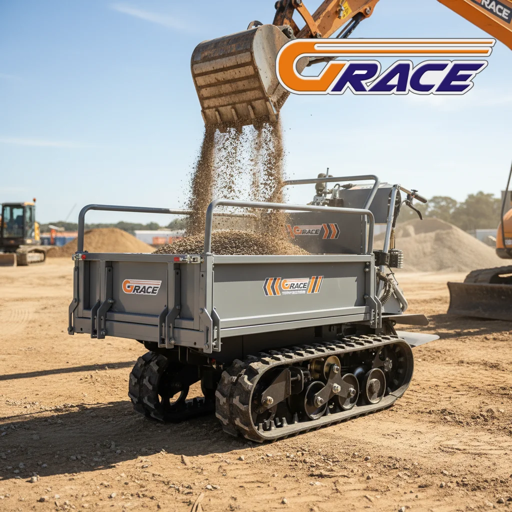 High Quality Mini Dumper 700kg Crawler Dumper EURO 5 EPA Approved Fast Delivery Mini Dumper for Construction