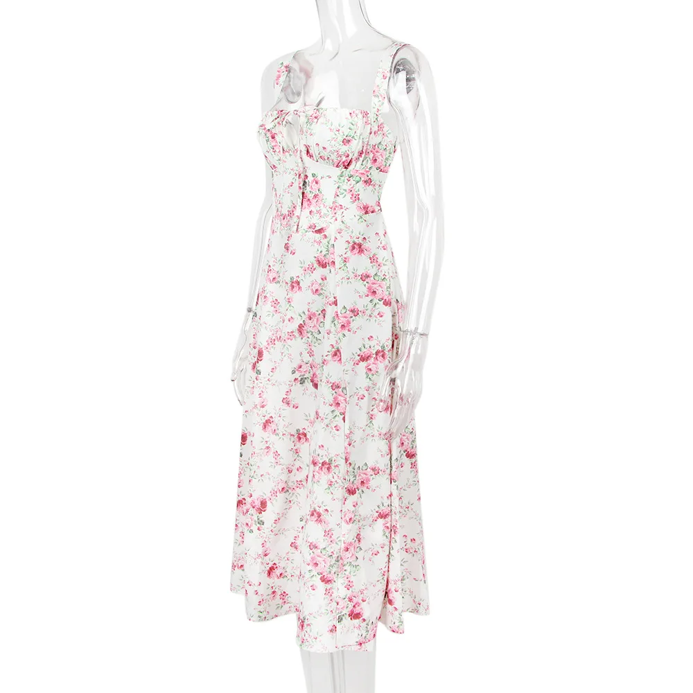 

Женское платье для пляжного отдыха, платье во французском ленивом стиле, однотонное, с принтом, разноцветное, весна-лето, Новое поступление 2023 года