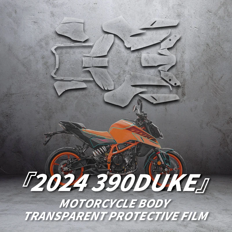 

Используется для KTM DUKE390 2024 велосипедные аксессуары защитные наклейки для мотоцикла на весь корпус Прозрачная защитная пленка комплекты обтекателей