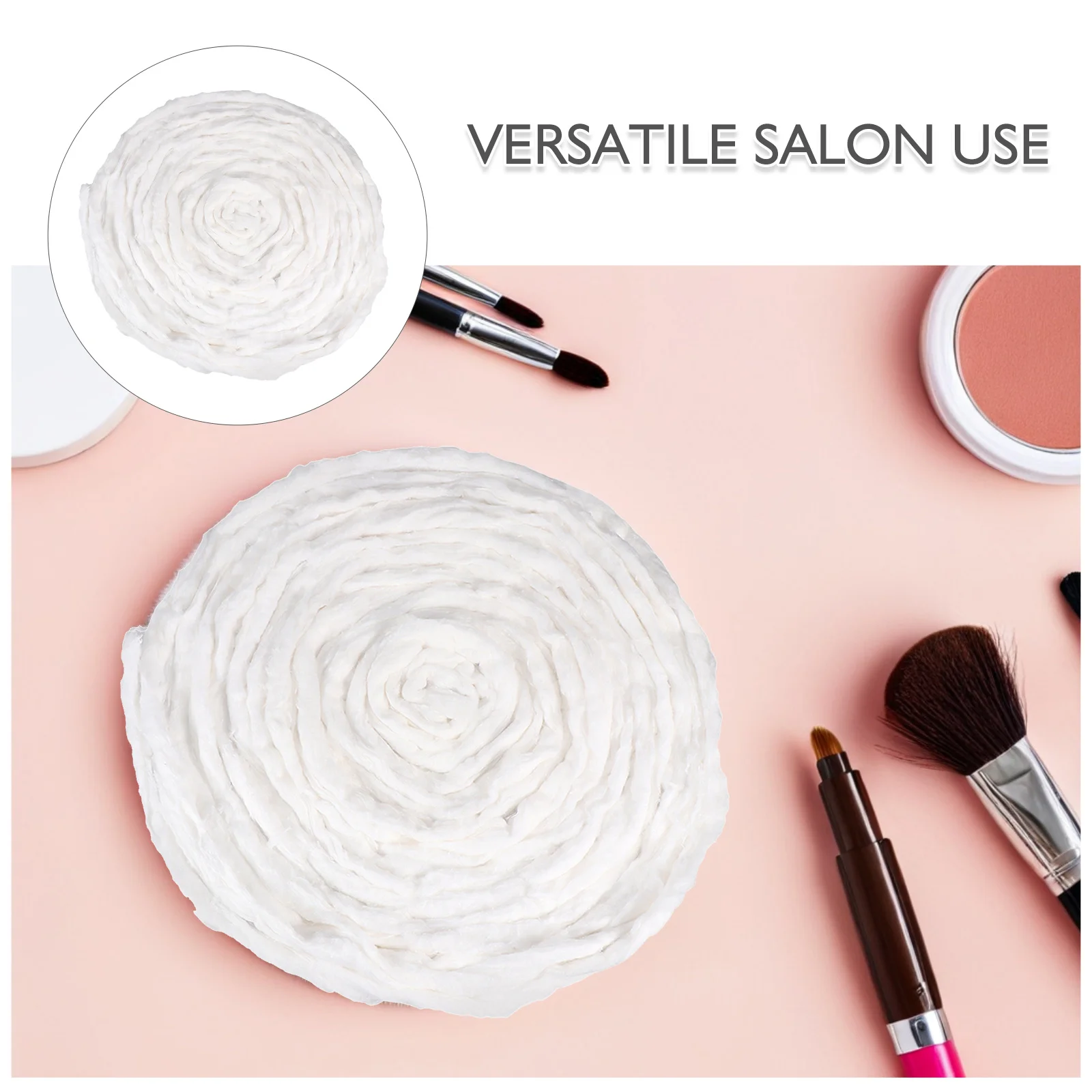 190G 살롱 코튼 롤 뷰티 메이크업 리무버 스트립 민감성 피부용 제로 린트 헤어 펌 염색 스타일링 매니큐어 페디큐어용