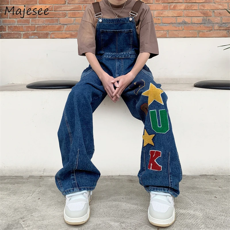 

Hip Hop Jeans Men Overalls Streetwear Baggy Unisex Y2k Clothes Tooling American Fashion Vintage Denim Trousers Techwear Handsome