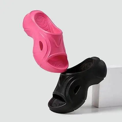 

Нескользящие летние тапочки-стринги, женские повседневные тапочки Thi Bot Beach oes EVA Bla, увеличивающие рост 7 см, новая уличная одежда