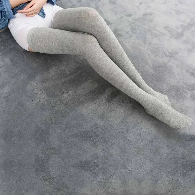 2024 Warm 80cm NEW Knee Socks Women Cotton Thigh High Over The Knee Stockings For Ladies Girls Super Long Stocking Autumn Winter